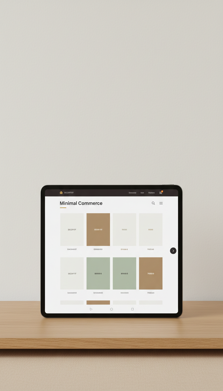 Minimal Commerce Tablet Theme